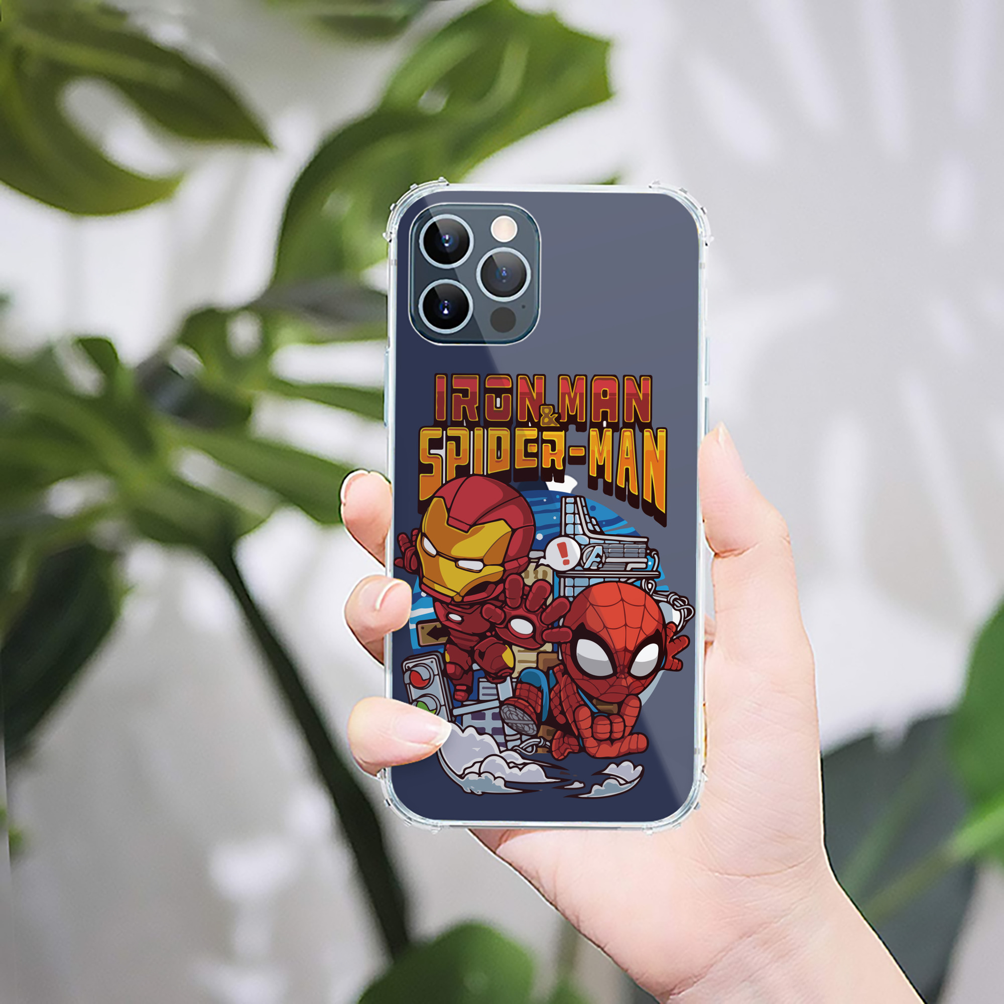 （画像用） アベンジャーズ The Avengers 【iPhone 12シリーズ対応】透明スマホケース（クリアソフトケース）